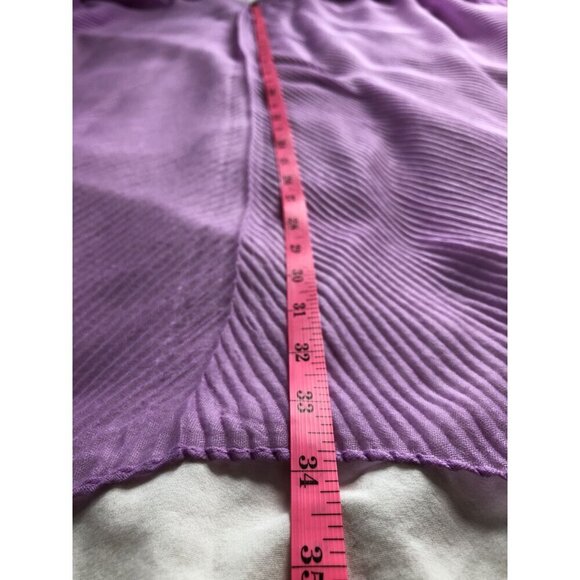 NWT Jessica McClintock Open Front Kimono Pearl Accents Purple Coastal Cover Up - Picture 6 of 6